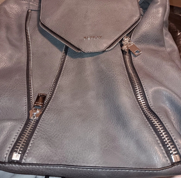 Replay Handbags - Womens replay back pack grey has a unique touch to it faux leather FW3750 NWT
